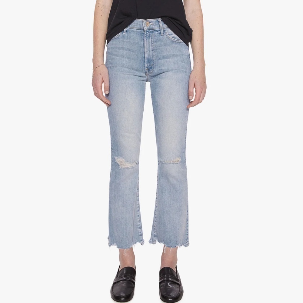 New Mother The Hustler Ankle Chew Jeans in Petal Plucker Size 29